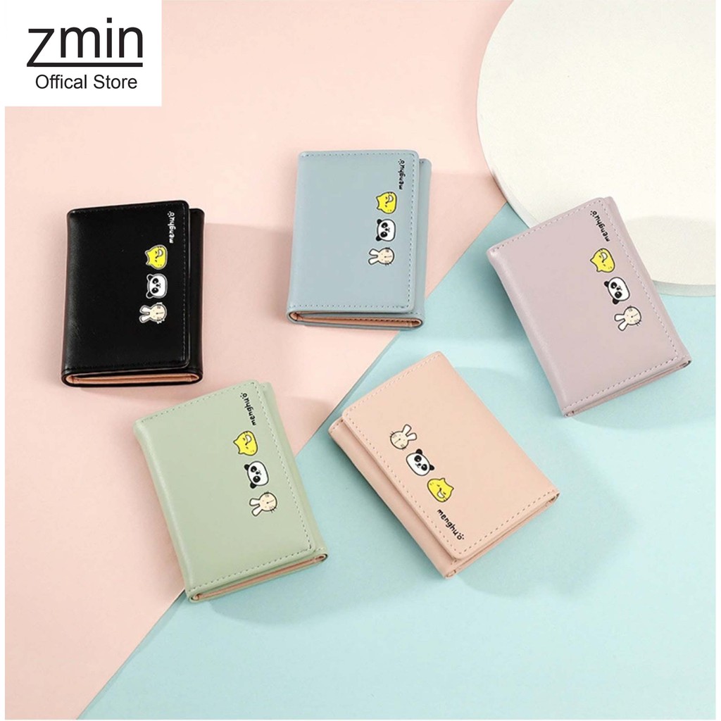 [Mã WASKT410K giảm 10K đơn 50K] Ví bóp nữ mini cầm tay Zmin, chất liệu cao cấp có thể bỏ túi - V026